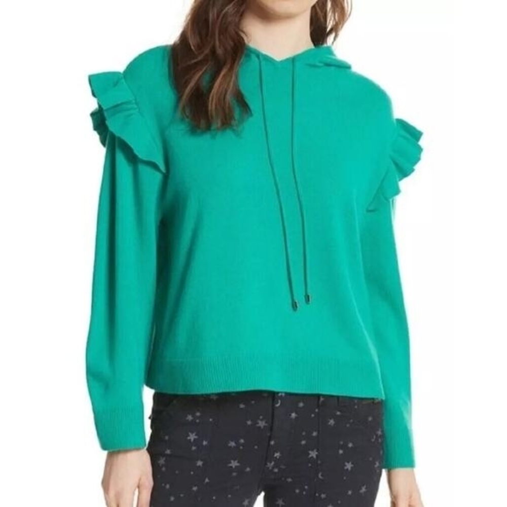Joie Cashmere Wool Ruffle Sweater XS